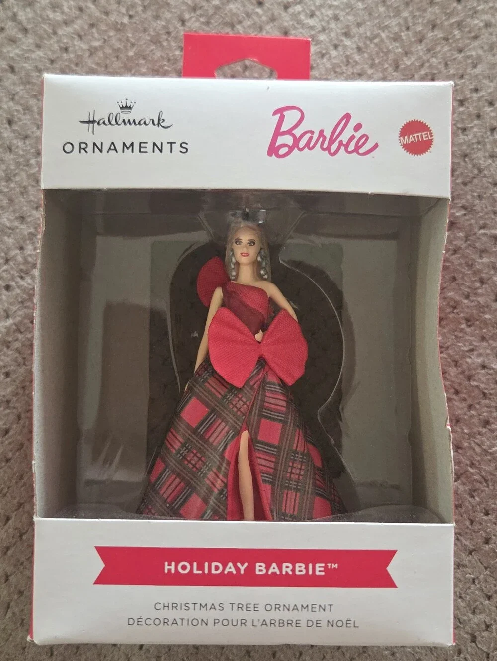 New Hallmark HOLIDAY BARBIE (2024) Christmas Tree Ornament